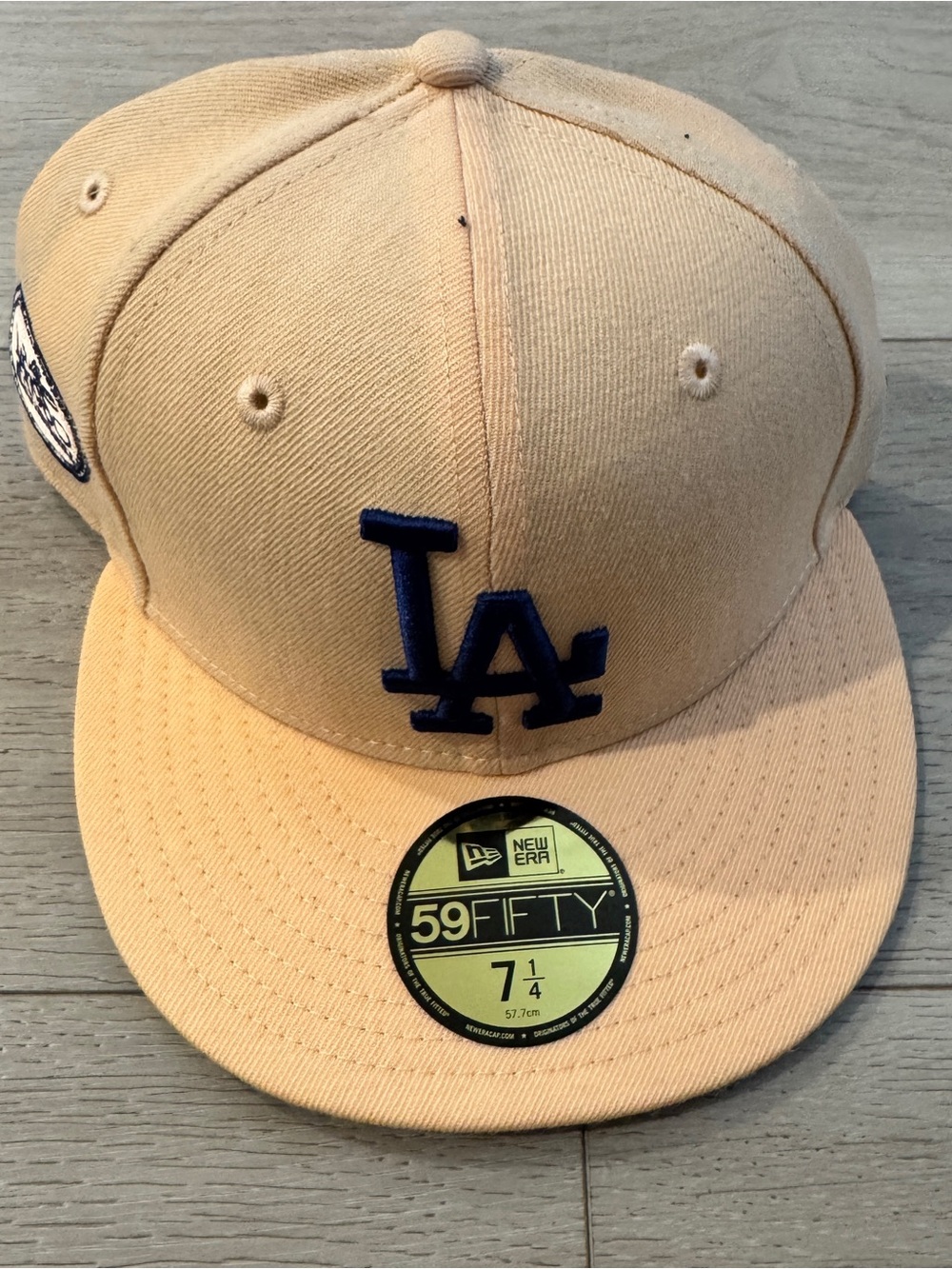 New Era LA Dodgers 1980 All-Star Game Fitted Hat Baseball Cap Peach sz 7 1/4